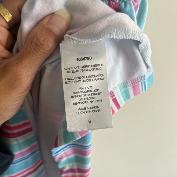 Colorful Striped Kids Dress - Picture 4 of 6